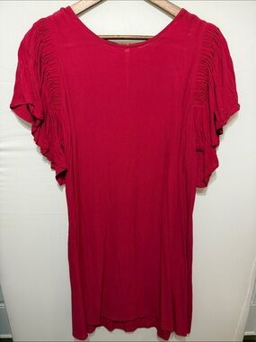 Symphony Red Short Sleeve Top